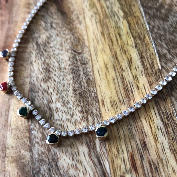 Urban Outfitters multicolored rhinestone Choker - Picture 8 of 8